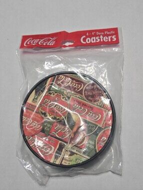 NIB Coca Cola coasters, Set of 4